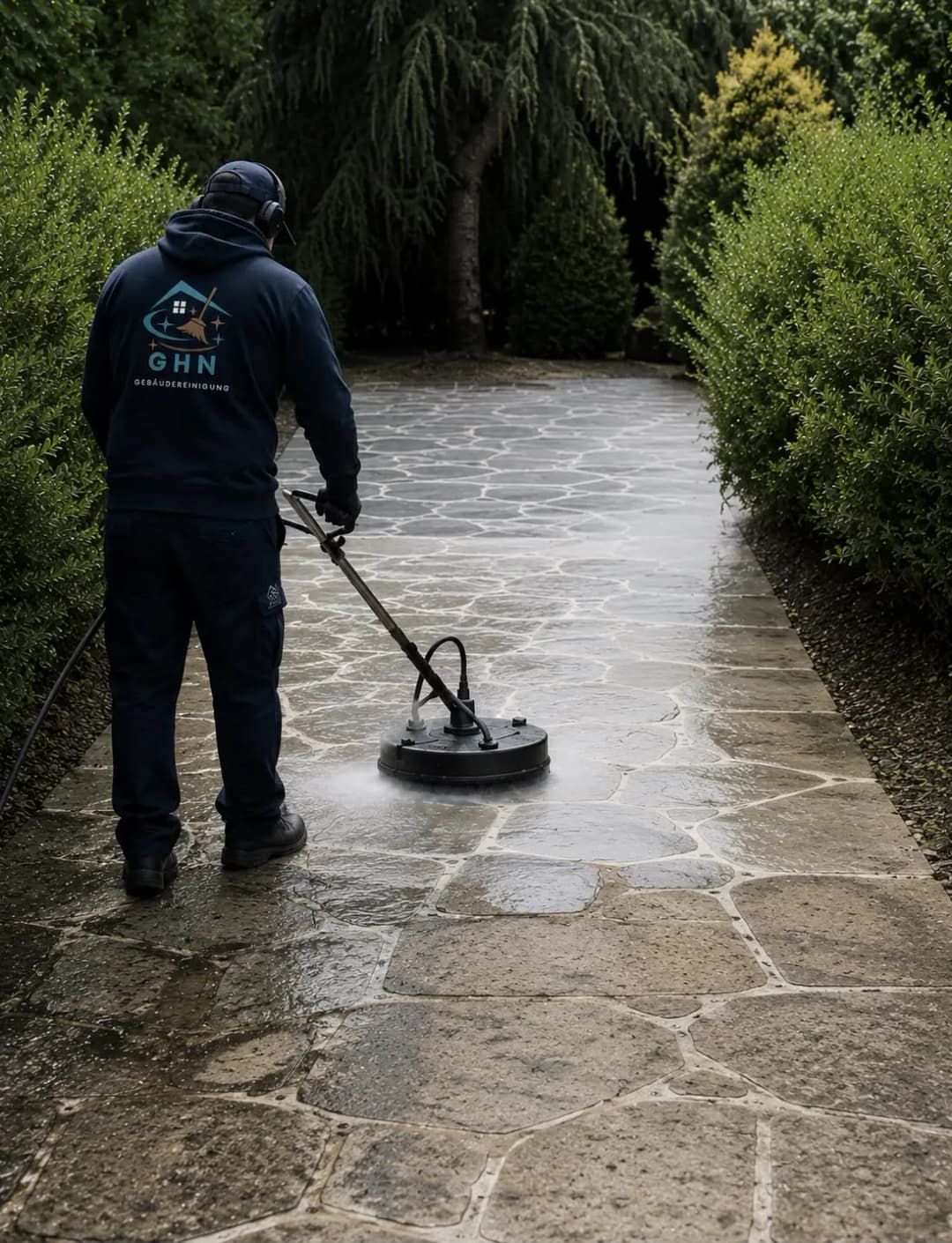 Natural stone cleaning